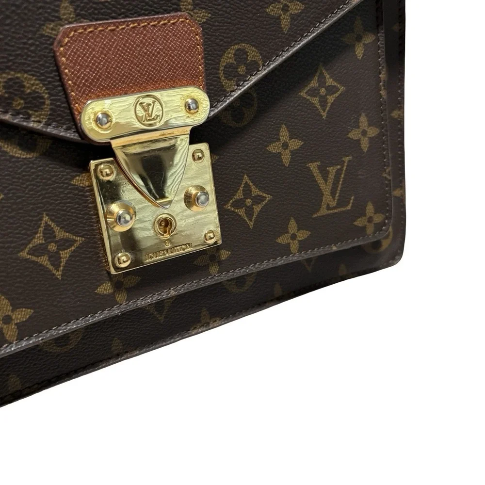 2008 Louis Vuitton Monogram Monceau 28 M51185 Hand Bag Monogram Logo *DAMAGED*
